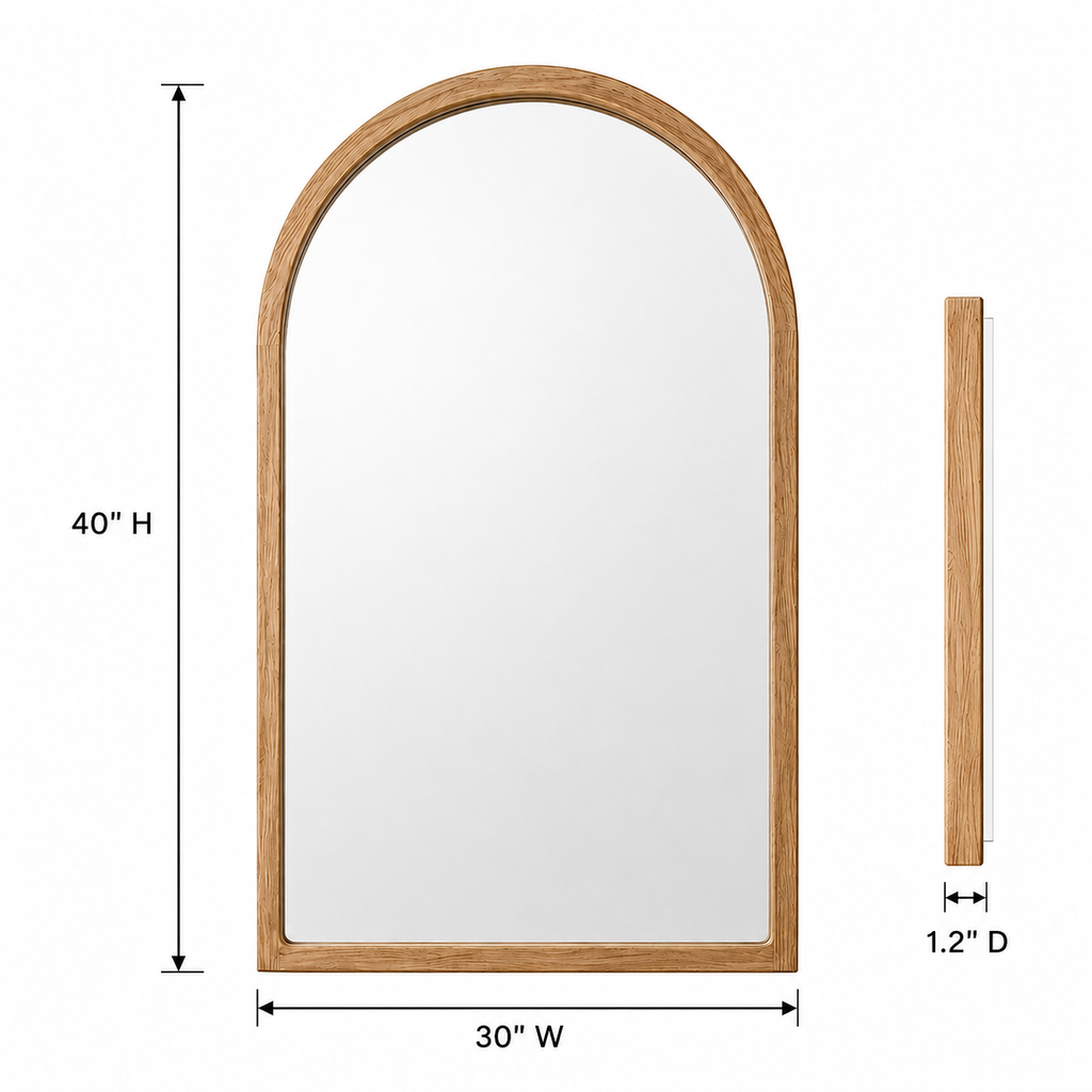 Customizable Arched Wall Mirror