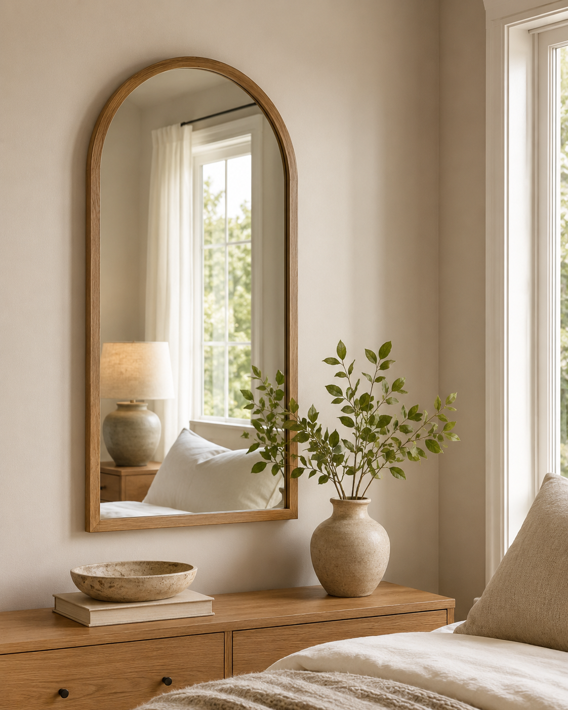 Customizable Arched Wall Mirror